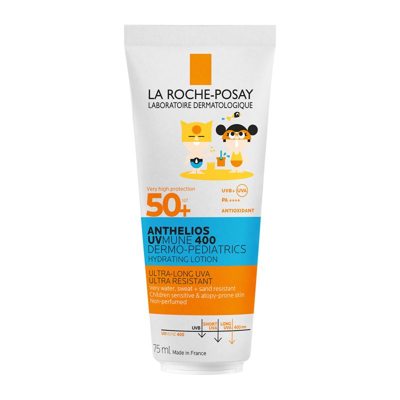 la roche posay anthelios uvmune 400 dermo pediatrics spf50 paidiko enydatiko antiliako galaktoma 