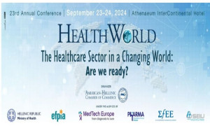 23ο Ετήσιο Συνέδριο Healthworld: Στις 23 και 24 Σεπτεμβρίου στο Athenaeum InterContinental