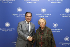 Γεωργιάδης: Συνάντηση με την Πρόεδρο των Φίλων Κοινωνικής Παιδιατρικής και Ιατρικής «Ανοιχτή Αγκαλιά»